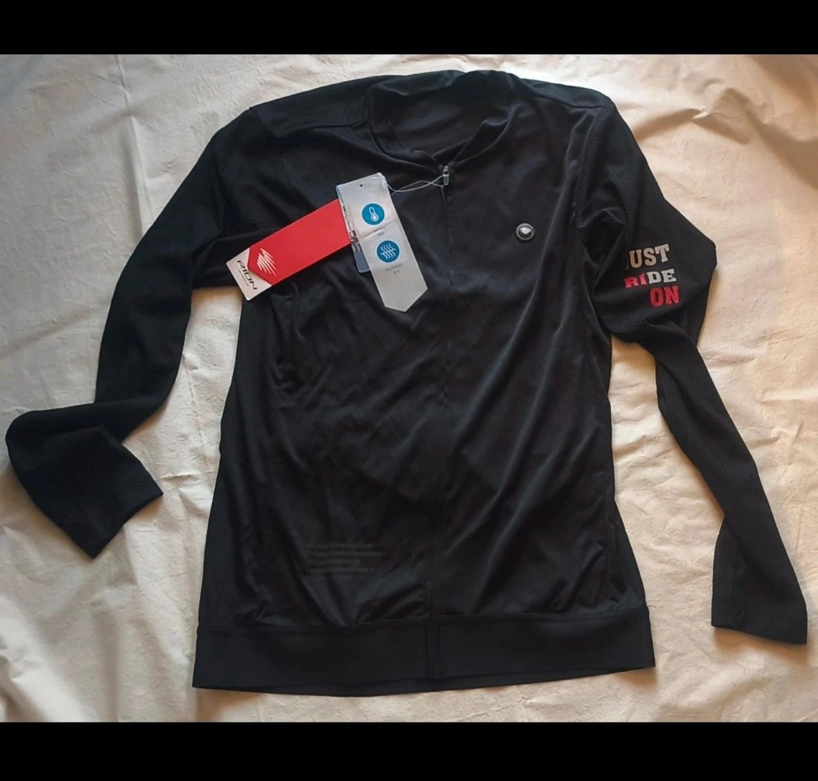 rion long sleeve men's cycling jersey jacket homme men - new with tags neuf nwt size s – photo 2